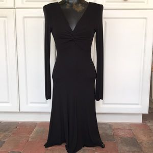 Sisley Knee Length Black Dress Sz. S
